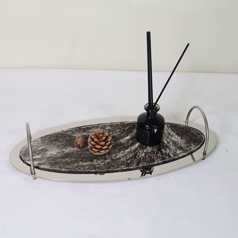 Double-handled  Premium Pedestal Tray  - black - image 0