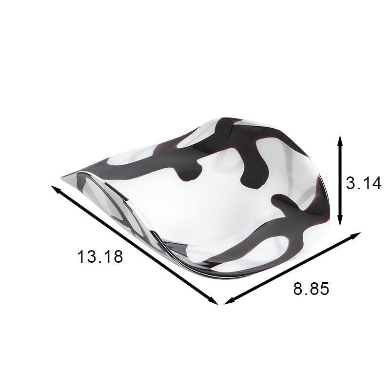 Handcrafted Abstract Glass Tray - image 8