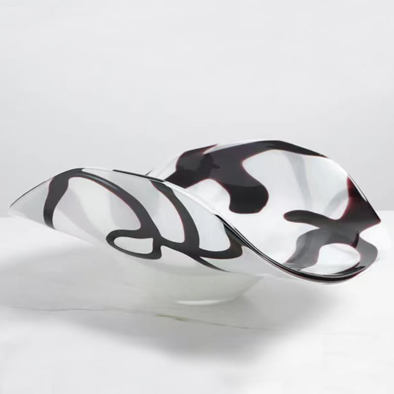 Handcrafted Abstract Glass Tray - image 3