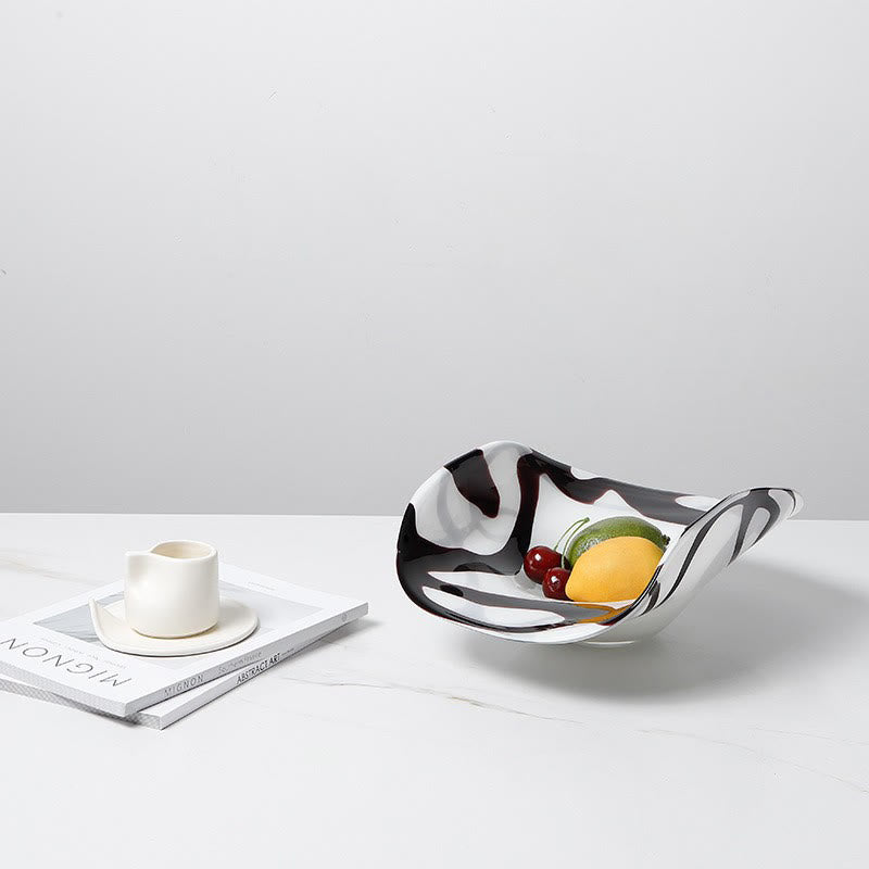 Handcrafted Abstract Glass Tray - image 1