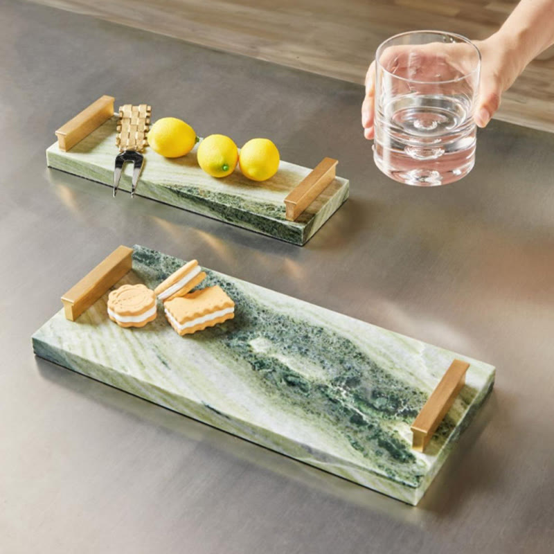 Natural Green Marble Artistic Tray - image 8