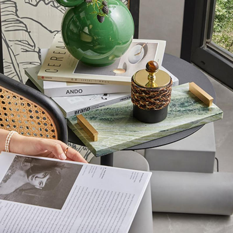 Natural Green Marble Artistic Tray - image 2