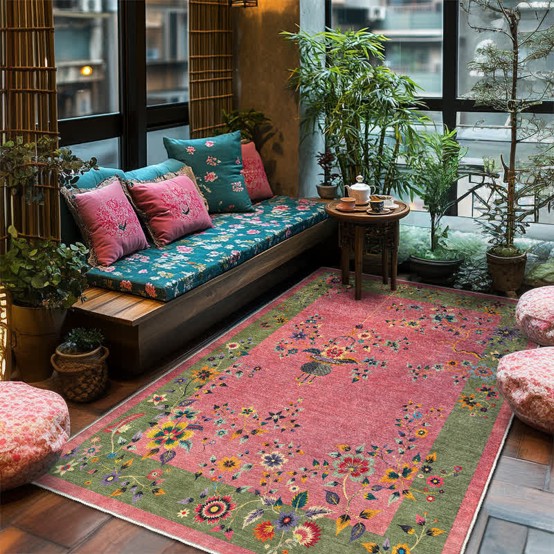 Classical Flowers Non-Slip Soft Area Rug - 60" x 96" - image 0