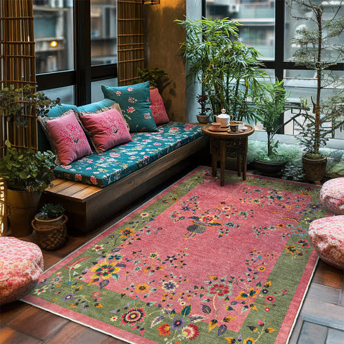 Classical Flowers Non-Slip Soft Area Rug - 60" x 96" - image 0