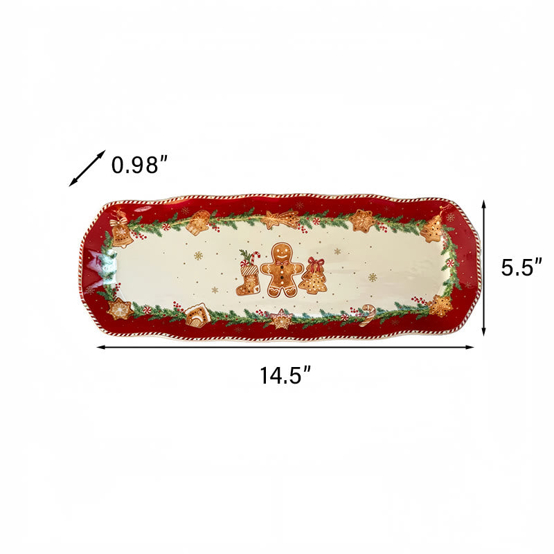 Christmas Gingerbread Man Decorative Dinner Plate - image 7