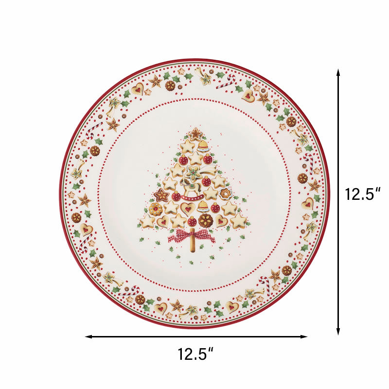  Fun Gingerbread Christmas Tree Decorative Plate - image 4