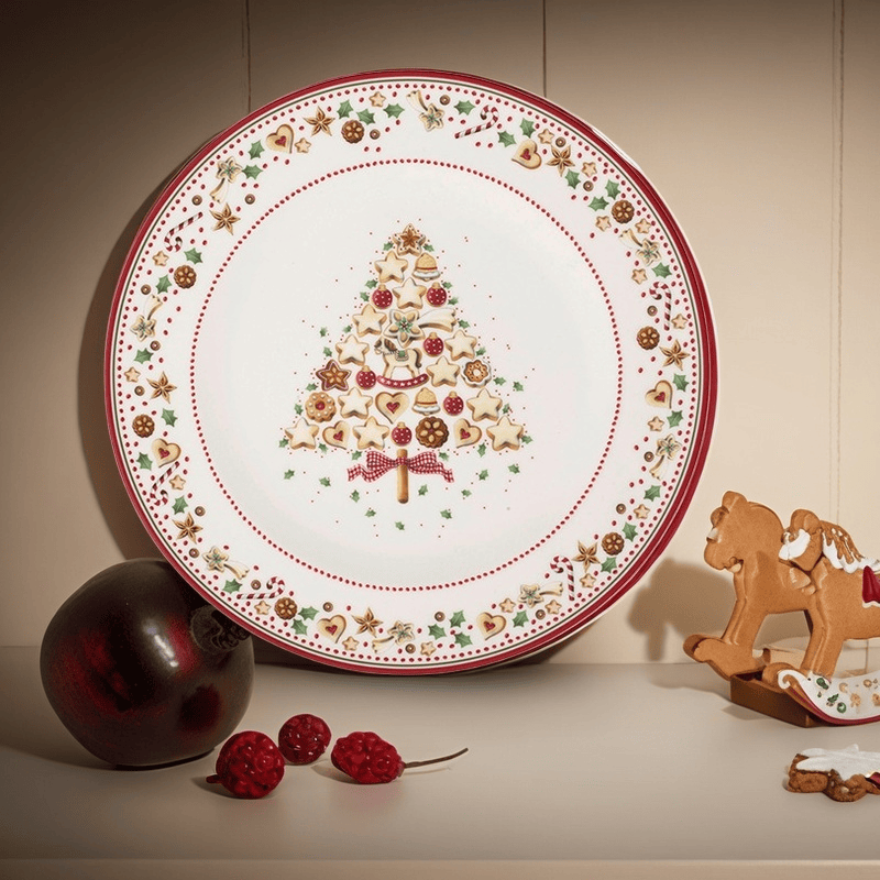  Fun Gingerbread Christmas Tree Decorative Plate - image 1