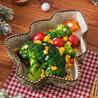 Artistic Beauty Underglaze Christmas Tree Plate - Green - image 0