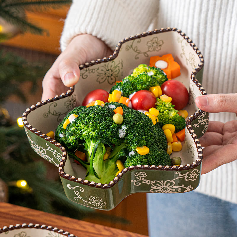 Artistic Beauty Underglaze Christmas Tree Plate - image 2