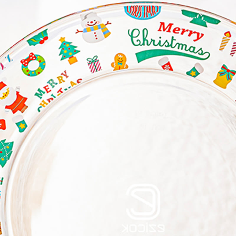 Adorable Christmas Decorative Glass Plate - image 6