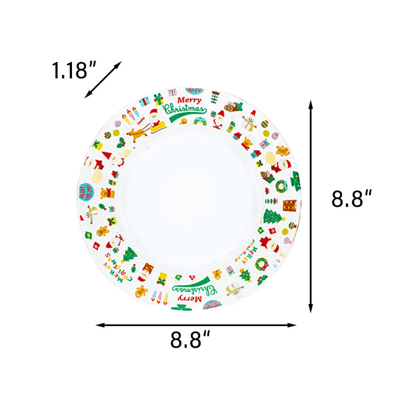 Adorable Christmas Decorative Glass Plate - image 7