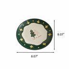 Round Ceramic Decorative Plate With Star Pattern - image 11