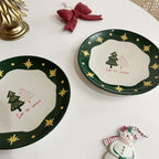 Round Ceramic Decorative Plate With Star Pattern - image 7