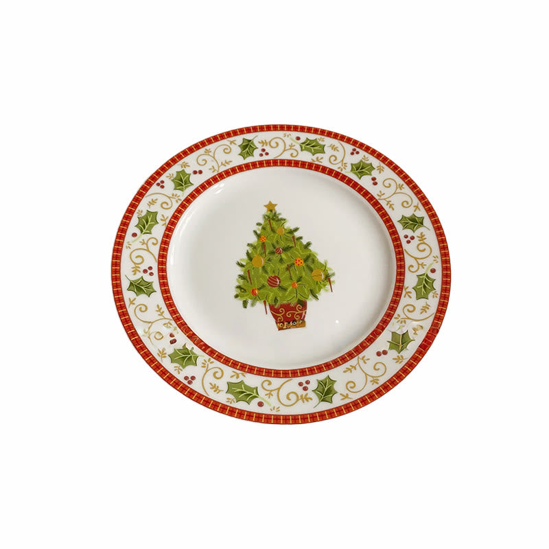 Christmas Tree Decorative Wreath Plate - image 3