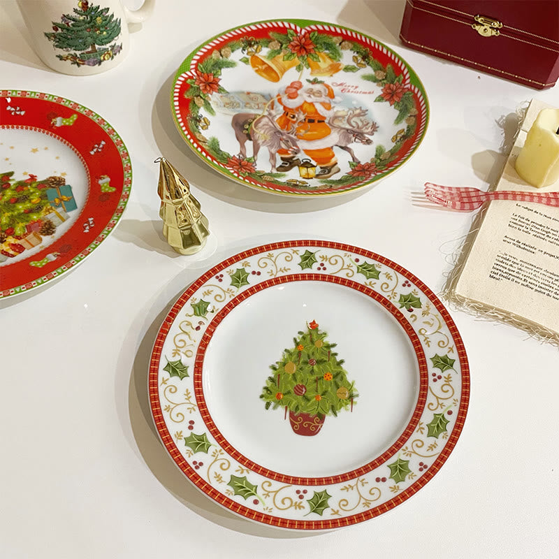 Christmas Tree Decorative Wreath Plate - image 2