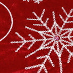 Velvet Snowflake Christmas Tree Skirt - image 8