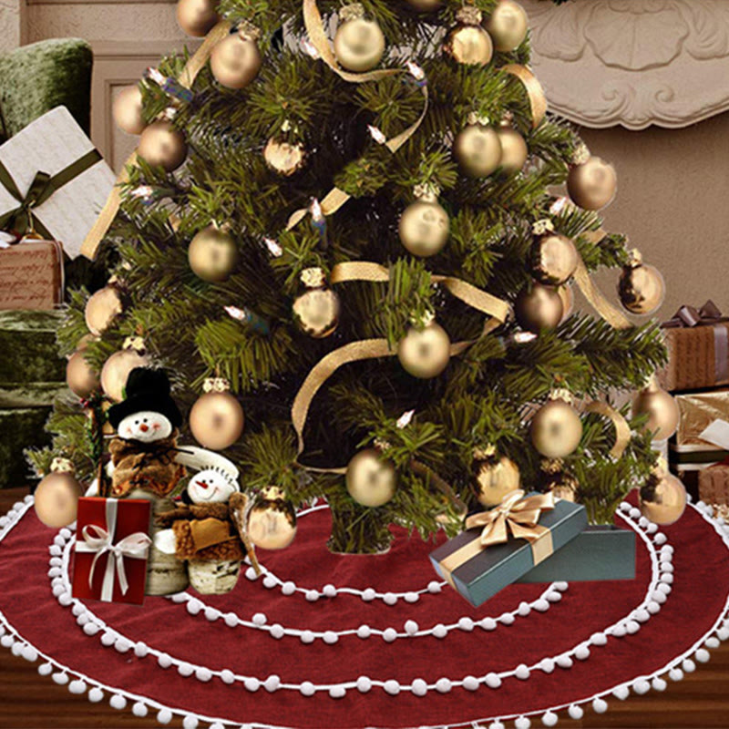 Warm Festive Decor Christmas Tree Skirt - image 4