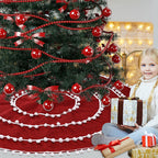 Warm Festive Decor Christmas Tree Skirt - image 5