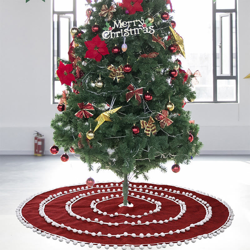 Warm Festive Decor Christmas Tree Skirt - image 2