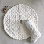 White Woven Pattern Tree Skirt - image 3