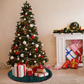 Elegant Green Velvet Pleated Christmas Tree Skirt - Green - image 0