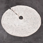 Velvet Patchwork Gold Foil Christmas Tree Skirt - image 4