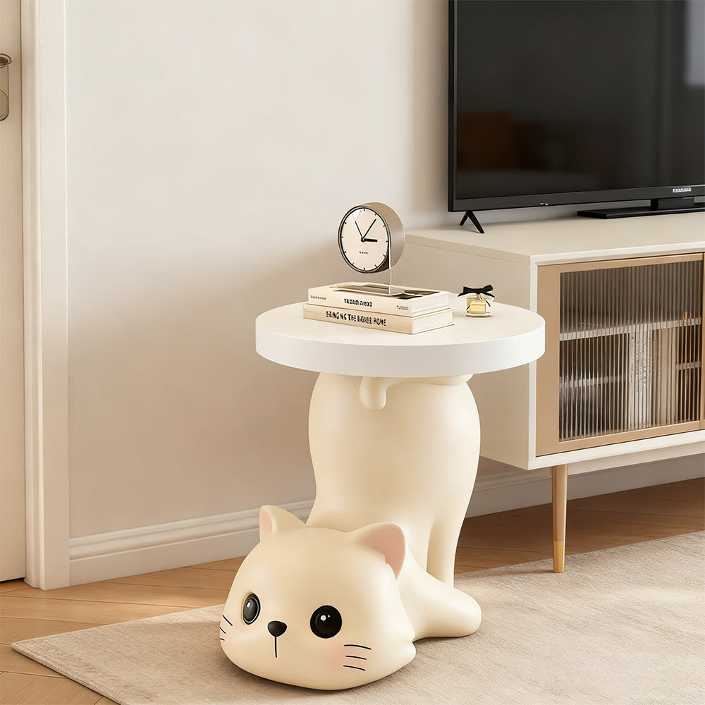 White Cat Chic Side Table - image 0