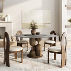 Goblet-shaped Base Round Kitchen Table For 4/6/8 - image 4