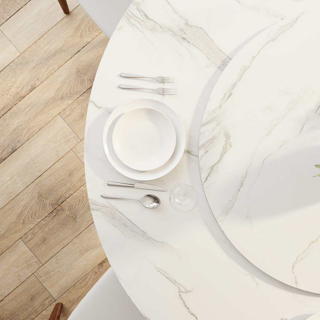 Floral-shape Pedestal Dining Table Pedestal Base Farmhouse Style - image 12