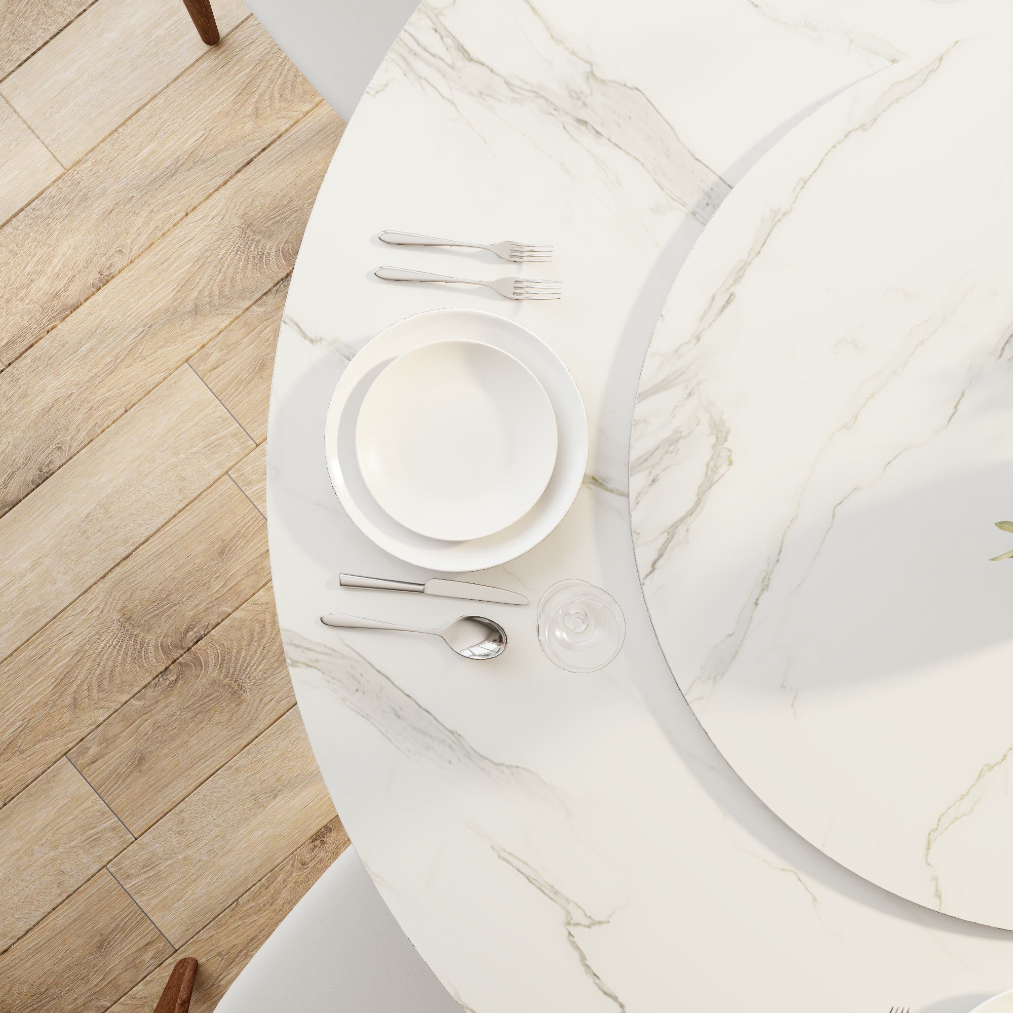 Floral-shape Pedestal Dining Table Pedestal Base Farmhouse Style - image 12