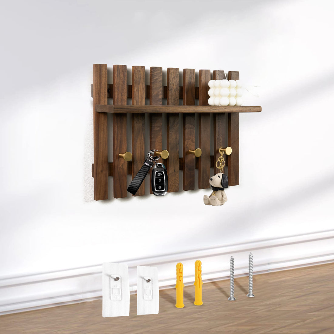 Premium Black Walnut Organization Wall Hook - image 5