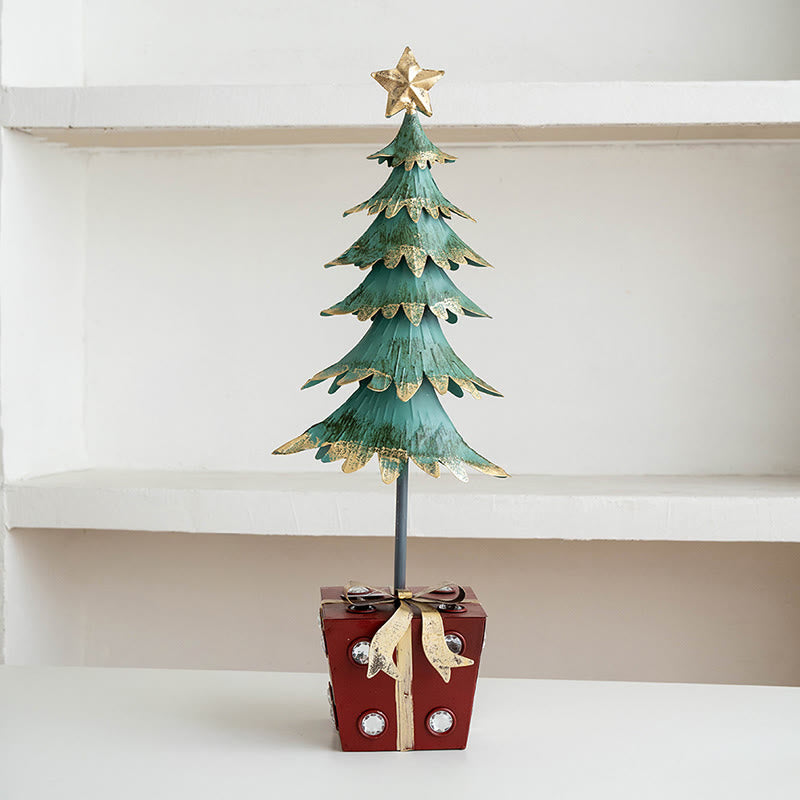 Christmas Tree Ornament With  Gift-box Base - image 5