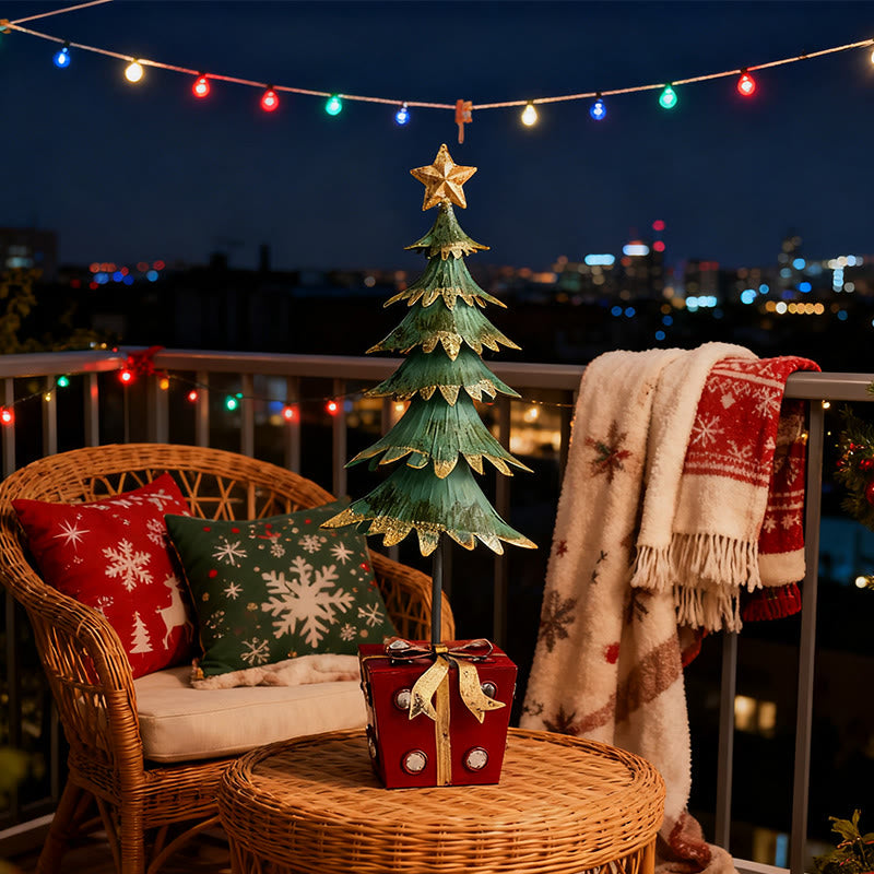Christmas Tree Ornament With  Gift-box Base - image 4