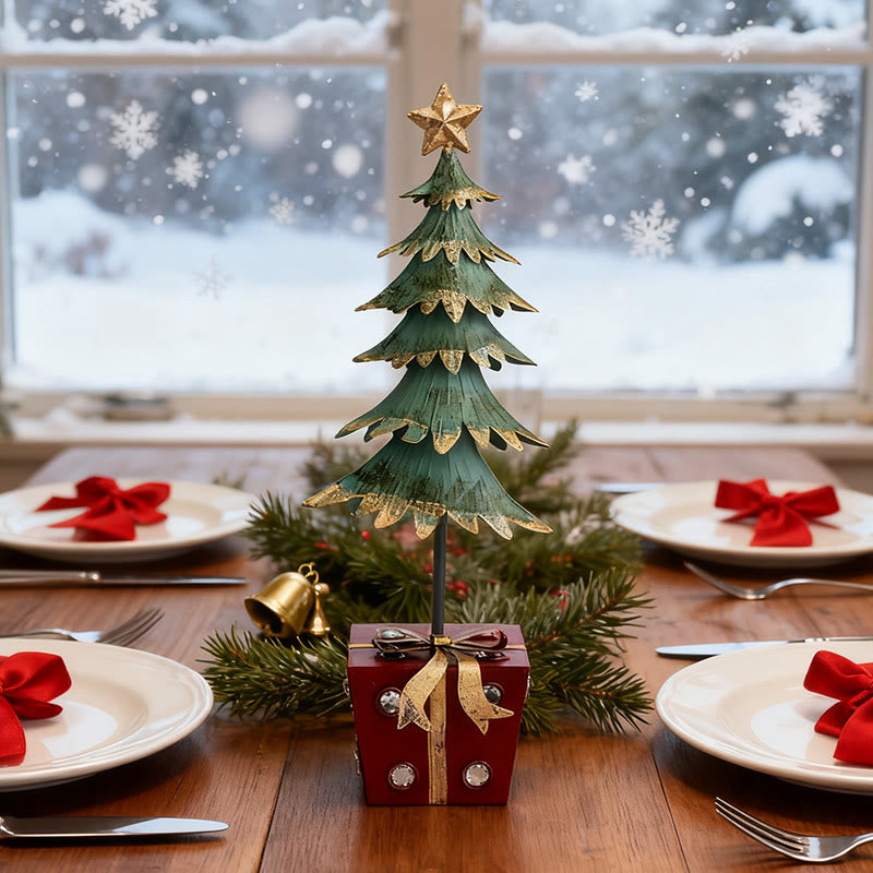 Christmas Tree Ornament With  Gift-box Base - image 2