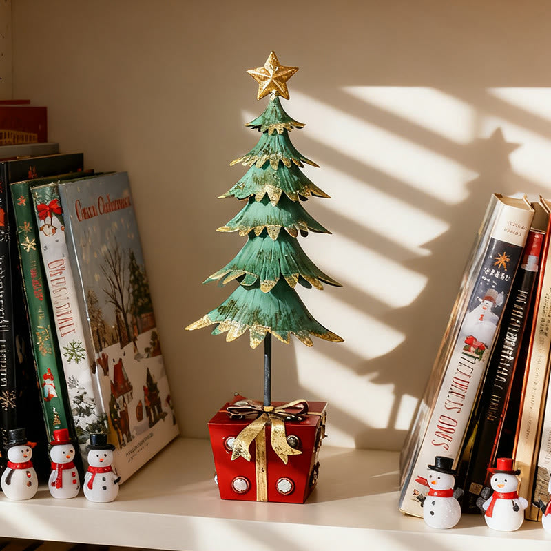 Christmas Tree Ornament With  Gift-box Base - image 3