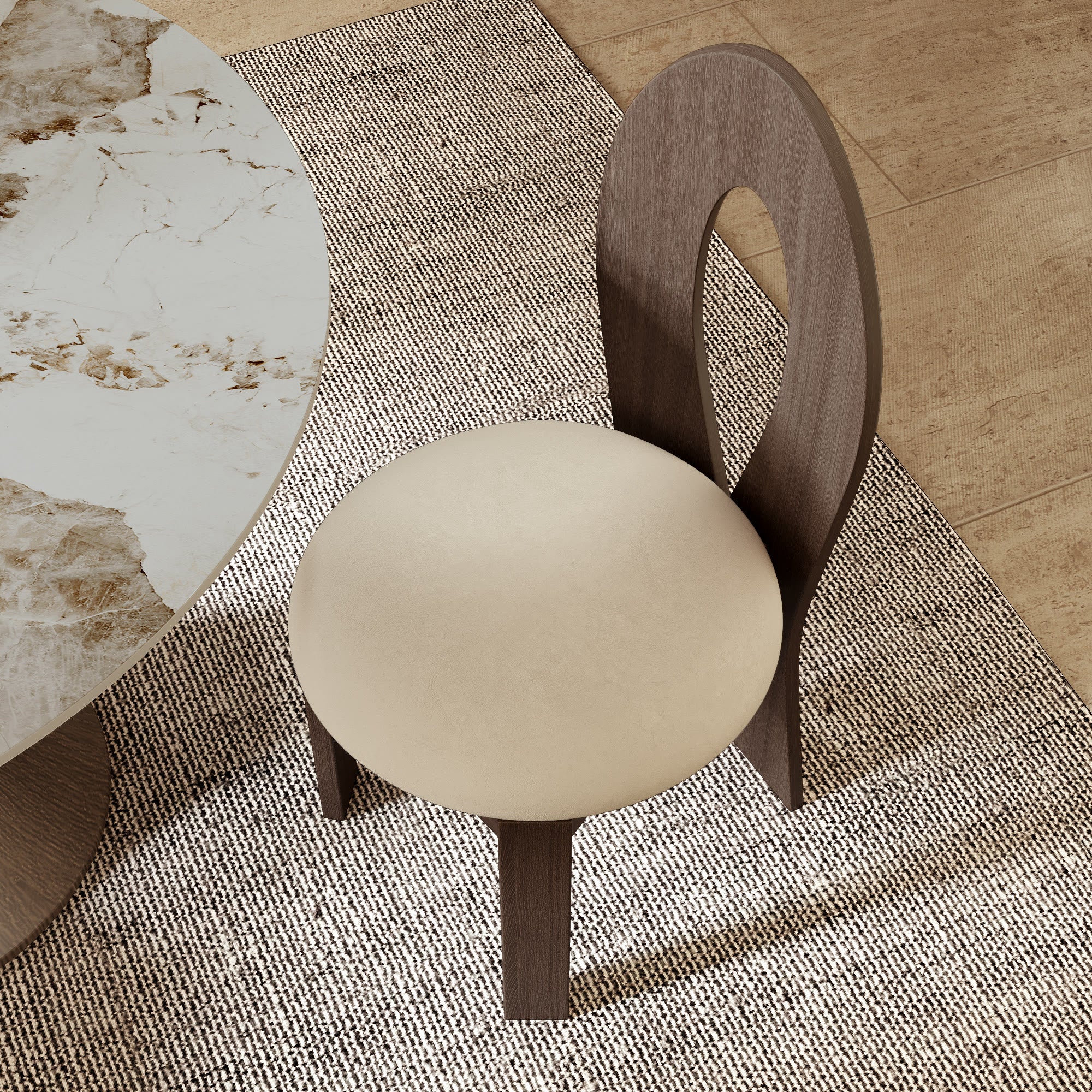 2x/4x/6x Hign-back Dining Chair With Velour Upholstery  - image 7