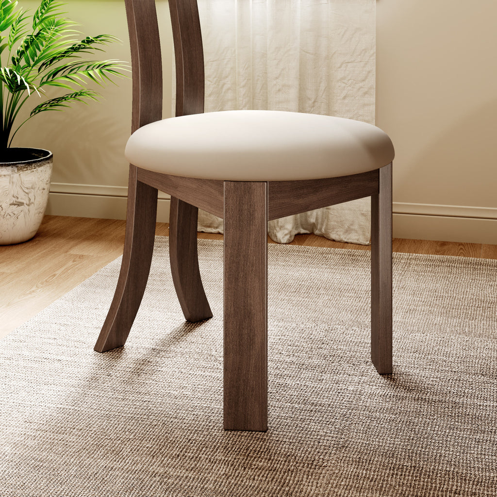 2x/4x/6x Key-shaped Solid Wood Dining Chairs - image 9