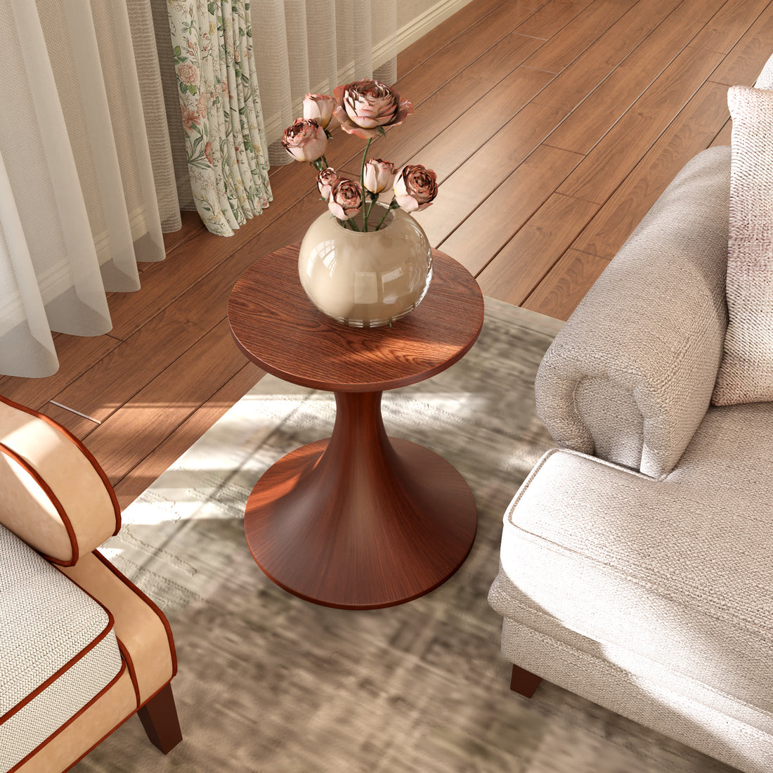 Elegant Waist-shaped Side Table - image 5