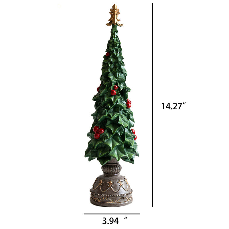 Vintage Christmas Tree Ornament With Aged Copper Base - image 5