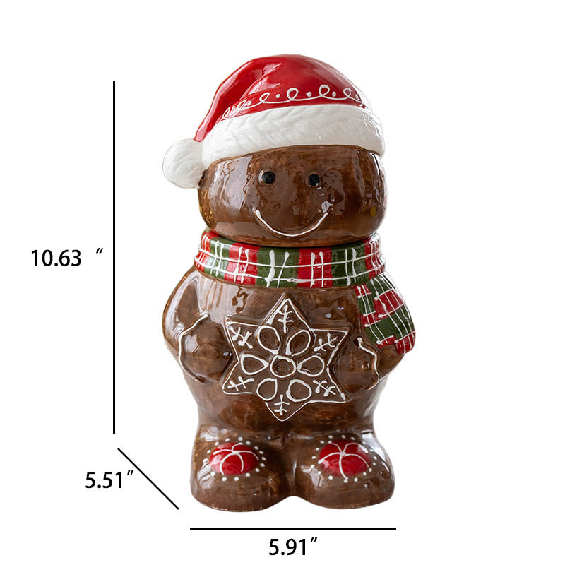 Lovely Gingerbread Man Storage Ornament - image 12