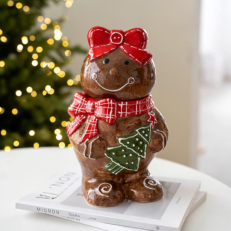 Lovely Gingerbread Man Storage Ornament - Girl - image 4