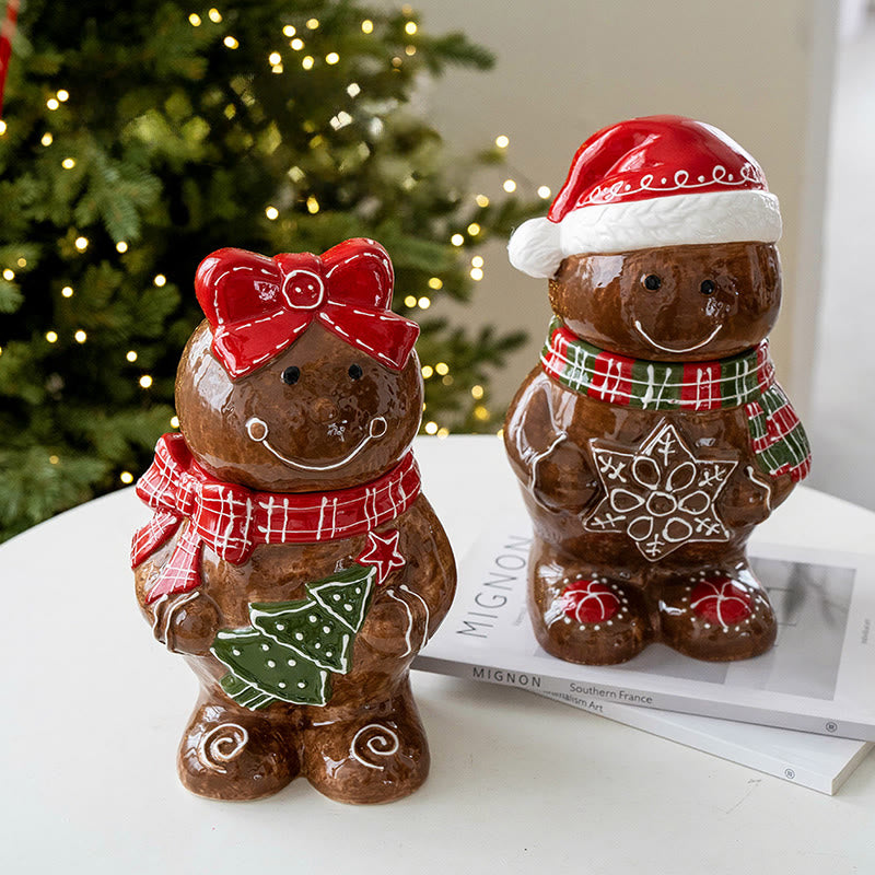 Lovely Gingerbread Man Storage Ornament - image 2