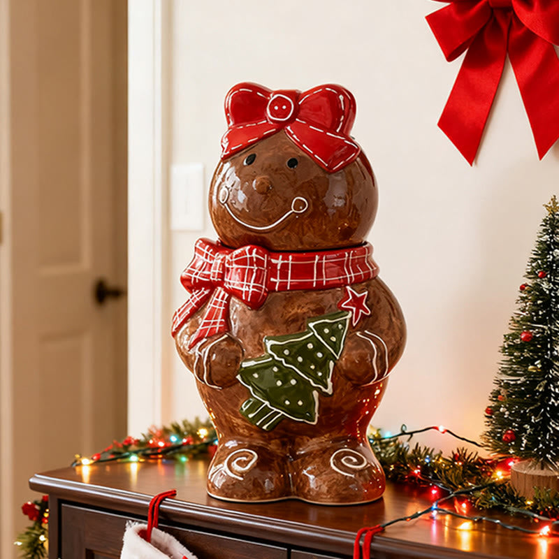 Lovely Gingerbread Man Storage Ornament - image 5