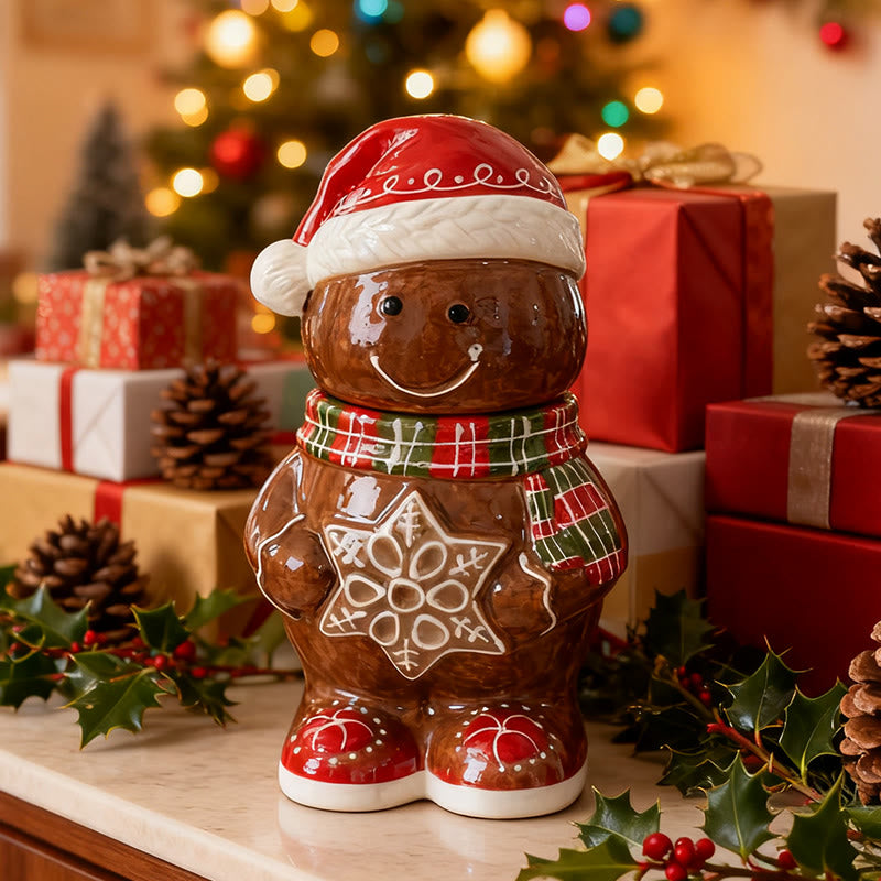 Lovely Gingerbread Man Storage Ornament - image 6