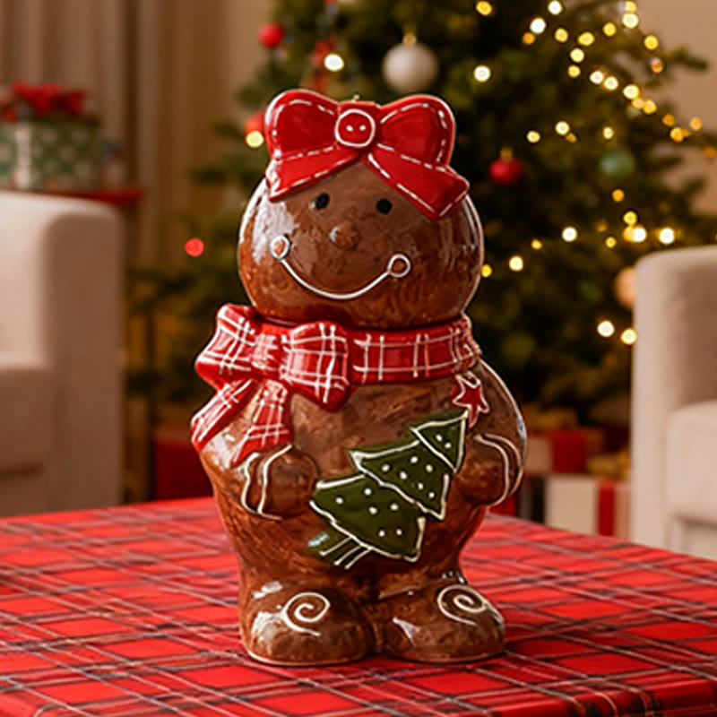 Lovely Gingerbread Man Storage Ornament - image 8