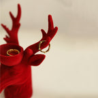 Flocking Deer Head Decorative Candlestick  Ornament - image 7