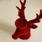 Flocking Deer Head Decorative Candlestick  Ornament - image 6