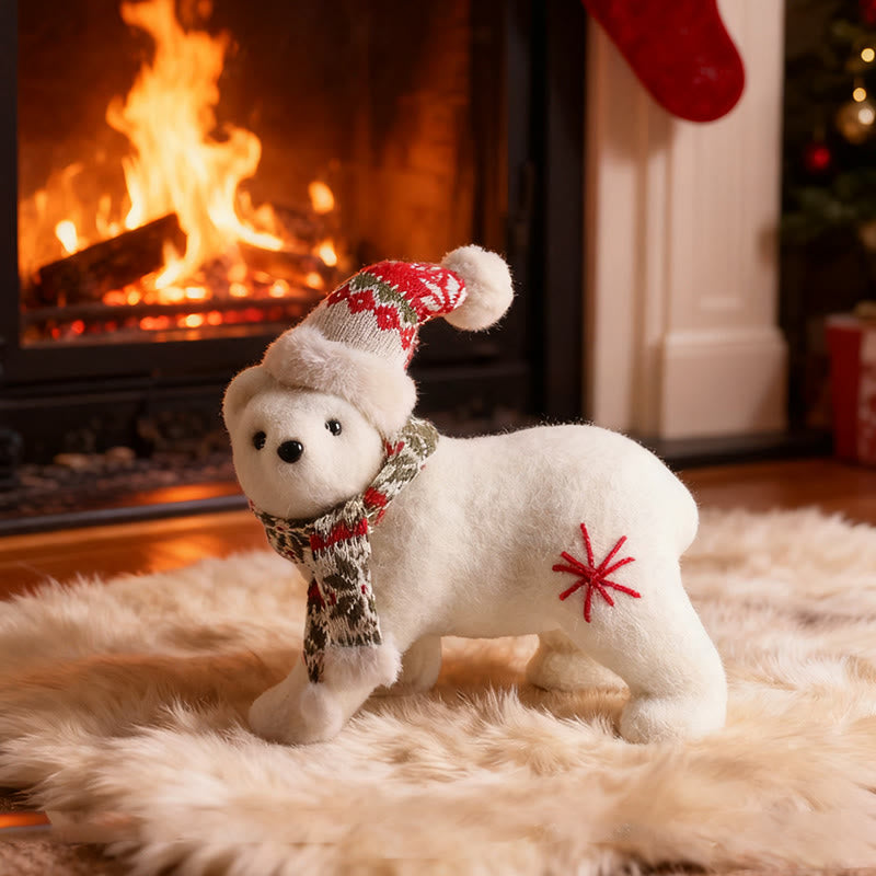 Christmas Polar Bear Decorative Ornaments - image 1