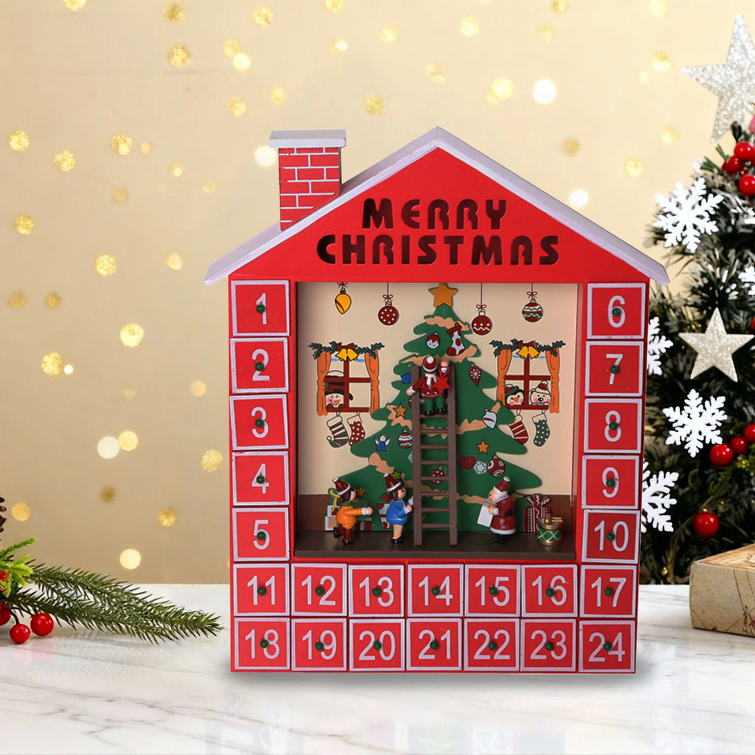  Christmas Tree Countdown Decorative Ornament - image 1