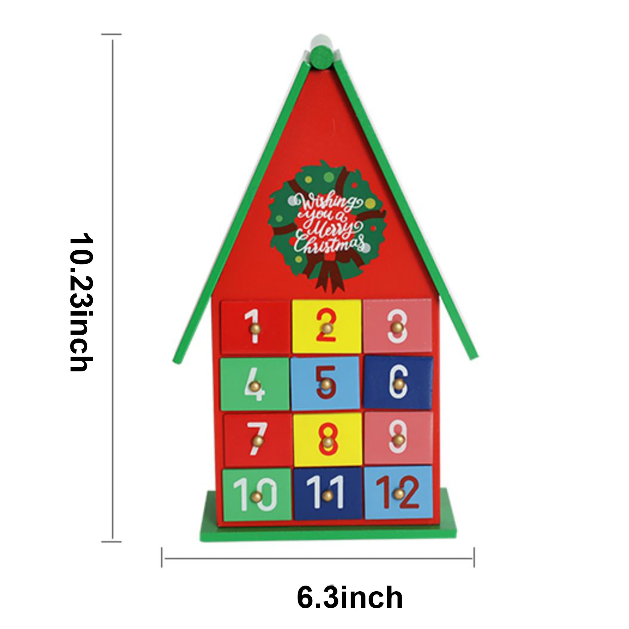  Christmas Wreath House Countdown Ornament With Handle - image 8